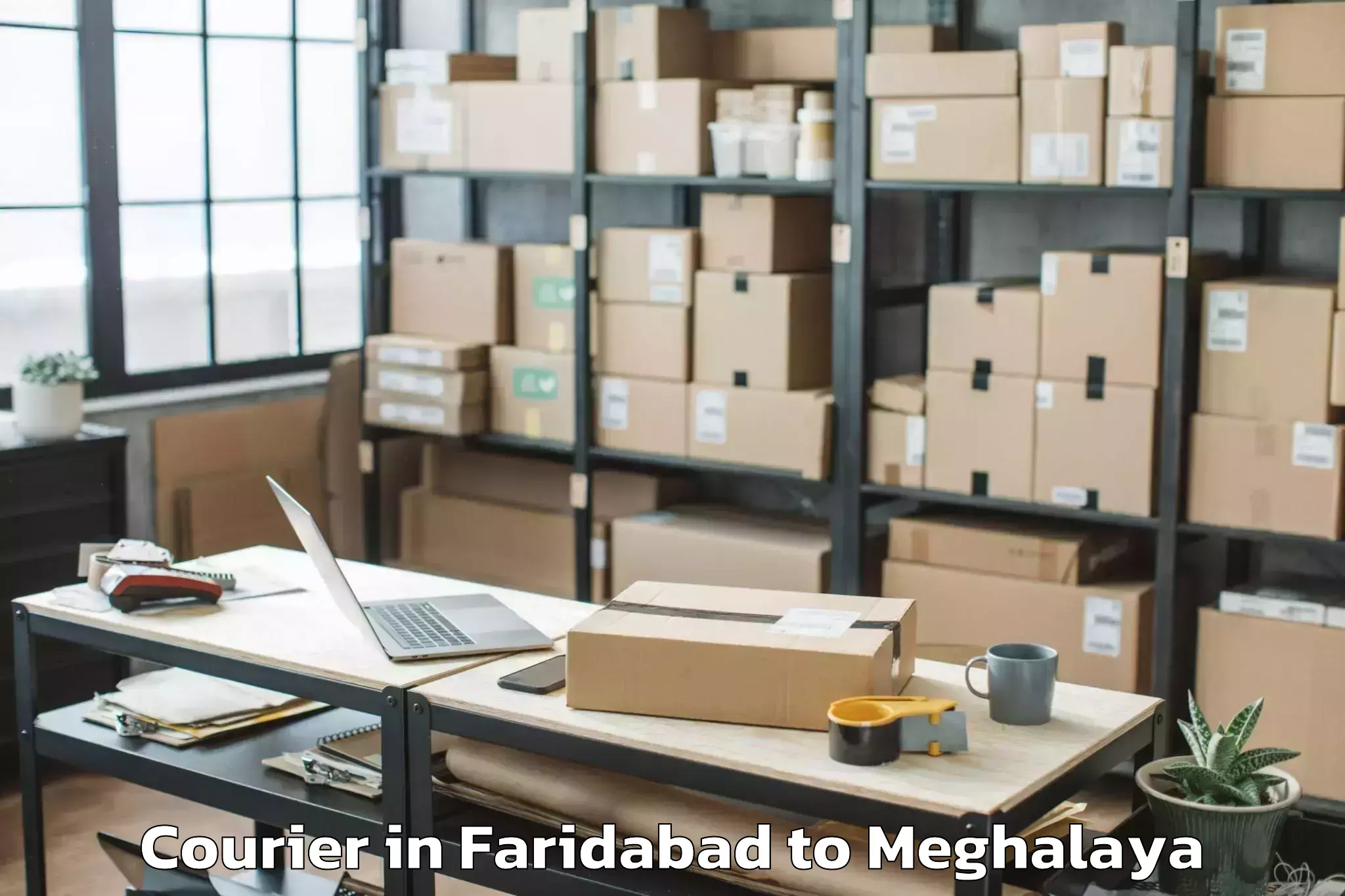 Easy Faridabad to Mawphlang Courier Booking